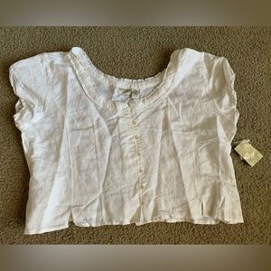 Sherry Taylor Plus Size Linen Top